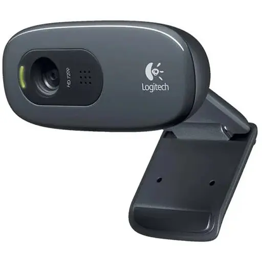 Веб-камера Logitech C270 HD, Black, 1280x720/30 fps, микрофон с функцией приглушения шума, постоянный фокус, универсальный крепеж, USB, 1.5 м (960-001063)