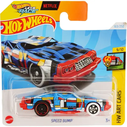 Набір: Базова машинка Hot Wheels Then And Now Deora III біла (5785) + Базова машинка Hot Wheels HW Art Cars Speed Bump різнобарвна (5785) - фото 3