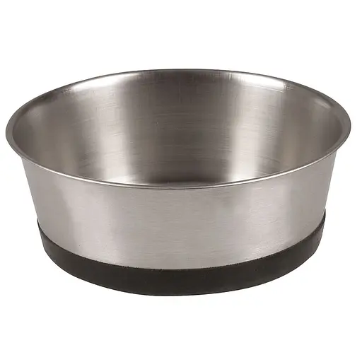 Миска для тварин TatraPet із нержавіючої сталі з прогумованим дном 900 мл 17 см 