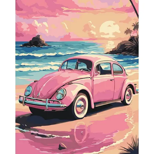 Картина по номерам "Розовый жук" Art Craft 12515-AC 40х50 см - фото 1