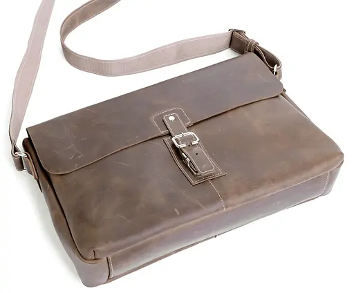 Чоловіча шкіряна сумка SHVIGEL 25х35х8-10 см sum0012625 - фото 6