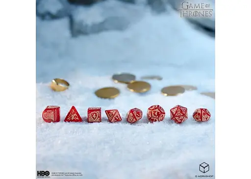 Набор кубиков Game of Thrones. Lannister Dice Set , 7 шт. (GOT/00190166/2025/2/A) - фото 3