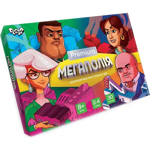 Настольная игра Danko Toys Монополия Мегаполия Premium G-MP-01-01U - фото 1