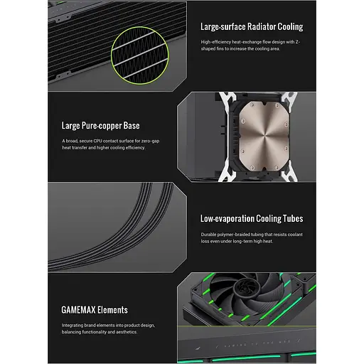 СВО GameMax HAILSTORM 360 BK (HAILSTORM 360 BK) - фото 12