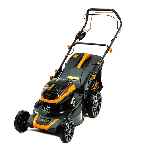 Газонокосарка акумуляторна GTM BLM48H-SP 2x18 В + 2 АКБ та 2 ЗП (BLM48H-SP_KIT) - фото 1