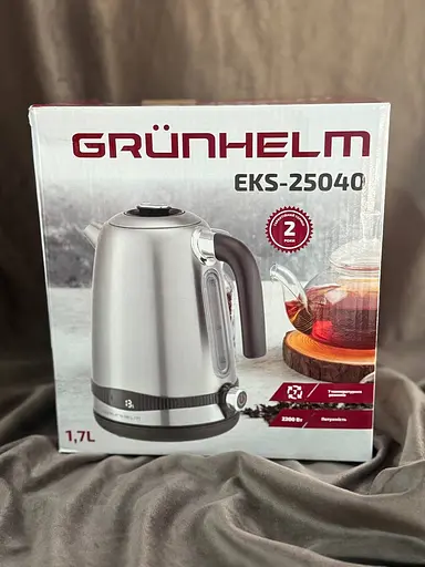 Электрочайник Grunhelm EKS-25040 1.7л 2200Вт Черный/Серый - фото 8