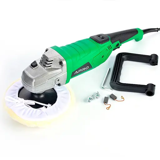 Полировальная сетевая машина Apro СP1600 1600Вт 180мм 4000 об/мин(899381) - фото 1