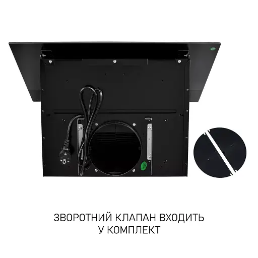 Вытяжка декоративная наклонная Минола HVS 6812 BL 1200 LED - фото 8