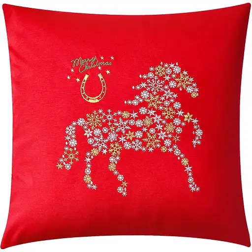 Подушка декоративна Ideia Коник Щастя різдвяна 50х50 см (8-36164*001)