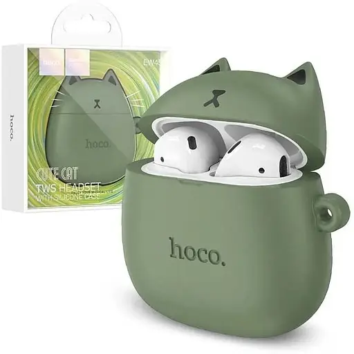 Навушники Hoco EW45 CAT TWS | BT5.3, 4h | Forest Cat (Green)