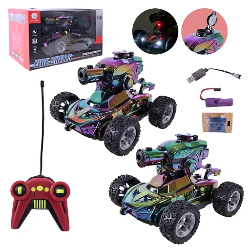 Машинка-танк на радиоуправлении, гелевые шарики, JT687 (В ассортименте) - фото 3