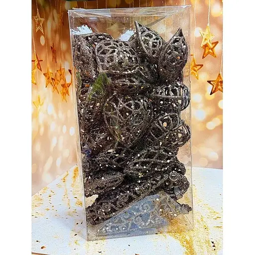 Набір підвісок легкі блискучі 40 шт Шоколадний - фото 1