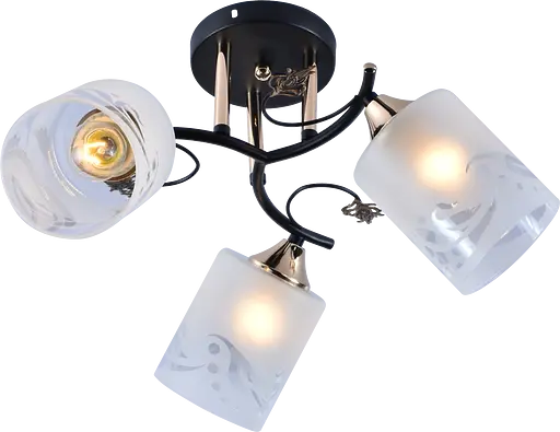 Люстра декоративна V DA5147B/3 Black+Gold на 3 плафони