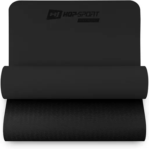 Мат для фитнеса Hop-Sport TPE 0,6см HS-T006GM черный