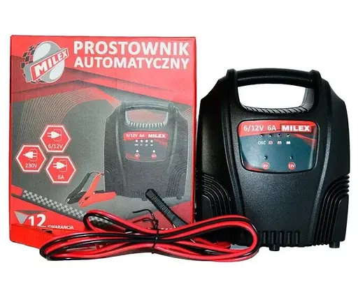 Імпульсний зарядний пристрій Milex для акумулятора 6/12B 6A PA-61260 105887