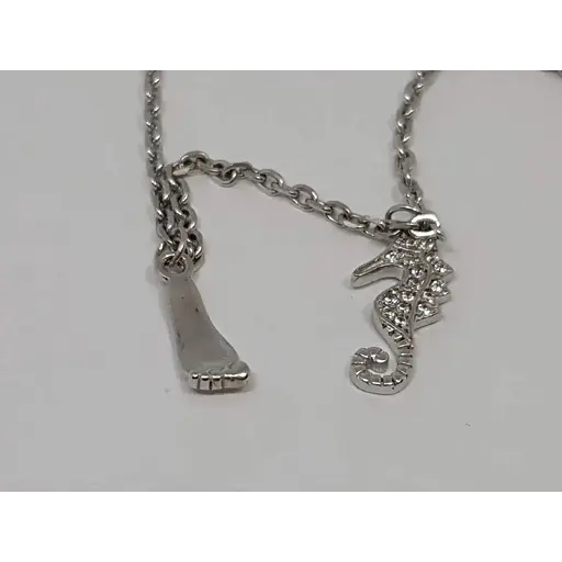 Серебряный браслет на ногу. 81011680425 24 - фото 2