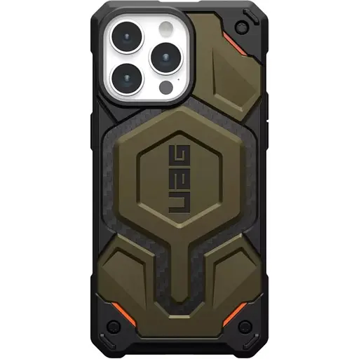 Чехол-накладка Urban Armor Gear Monarch Pro Magsafe Apple iPhone 15 Pro Max Carbon Elemental Green (11422211427B) - фото 1