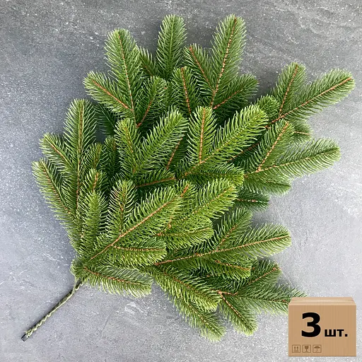 Гілка ялинки штучна Hvoya Lux оливкова 60 см 3 шт.
