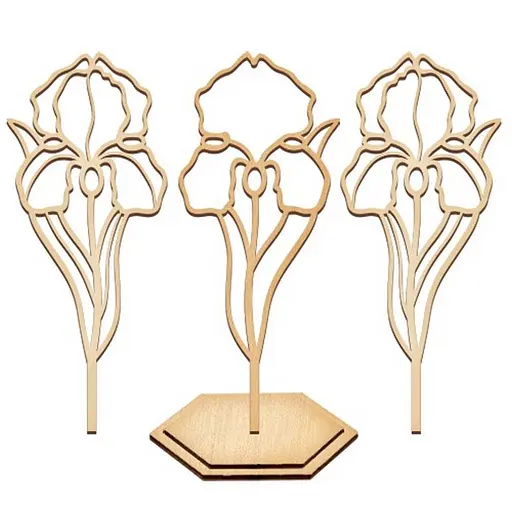 Набір для вітражного живопису за номерами "Ніжна ірис" FDSGK-013 - фото 3