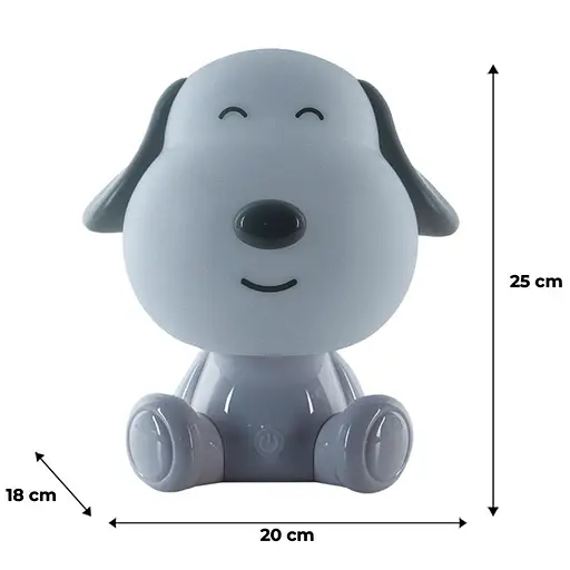 Світильник-нічник Kite LED з акумулятором Doggy білий (K24-491-3-1) - фото 5