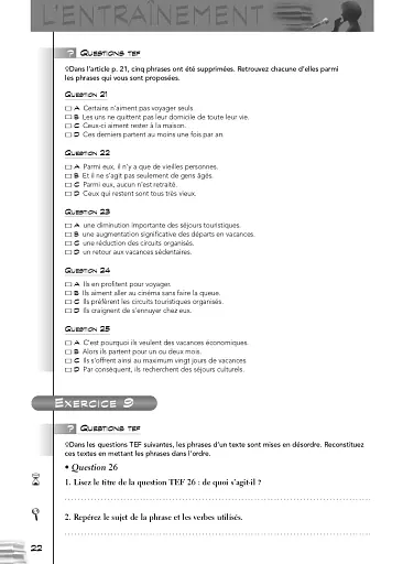 Test d'Evaluation de Francais - фото 22