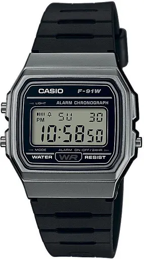 Кварцевий чоловічий годинник Casio оригінал Японія Collection F-91WM-1BEF - фото 5