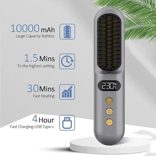 Щетка для выпрямления волос для женщин - фото 3