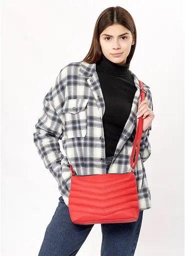 Сумка кросбоди Sambag Rose LRN красный 25 х 20 см (94180017) - фото 1