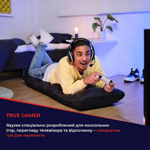 Підлогове крісло Trust GXT 718 RAYZEE ПУ шкіра, до 125 кг чорне - фото 7