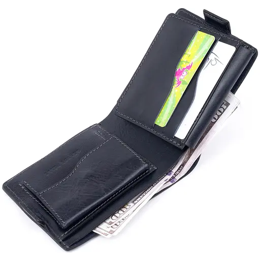 Кожаный портмоне Grande Pelle 11.8х8.9х2.3 см acs0014723 - фото 4