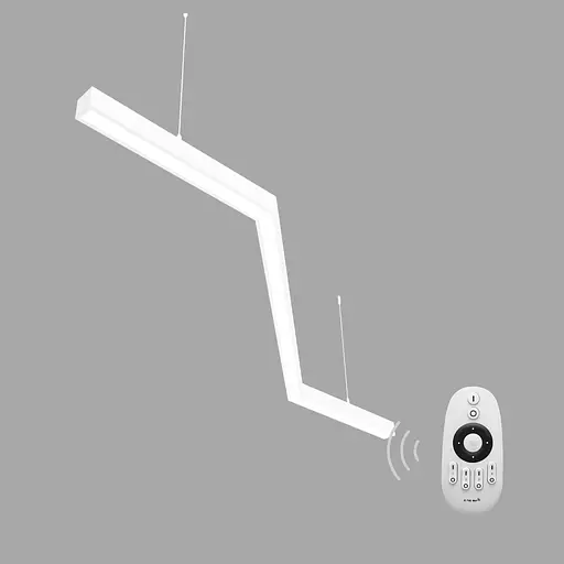 Керований світлодіодний світильник X-LED 80ВТ Зигзаг білий (1450*555*43) LSNZ-80dw - фото 1