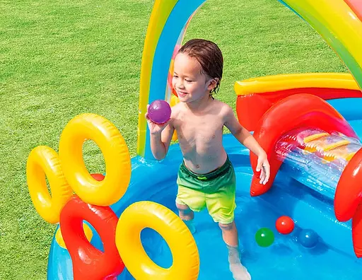 Детский игровой центр Intex 57453 Радуга 297 х 193 х 135 см 428 л - фото 3