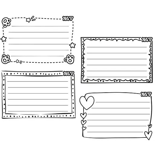 Наліпки на зошити Yes Монохром 8 шт. (955535)