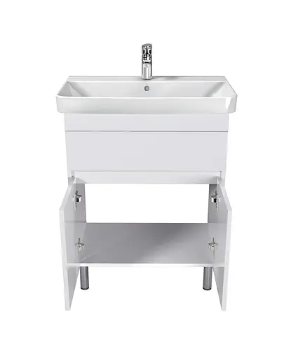 Тумба Мойдодир City White 70 з умивальником Vivace 70 Білий підлогова Білий - фото 7