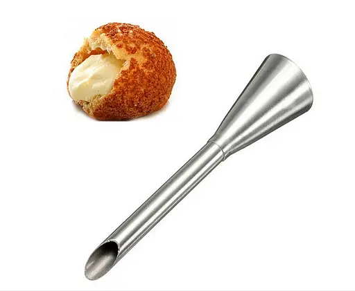 Кондитерская насадка для наполнения эклеров и пирожных 7.6 см, Kitchen Master Серебристый 87319 - фото 3