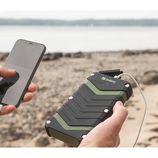 УМБ Sandberg Survivor 20100mAh IP67, LED Torch, 2xUSB, 2.4A, Type-C OUT, LED ліхтар - фото 6