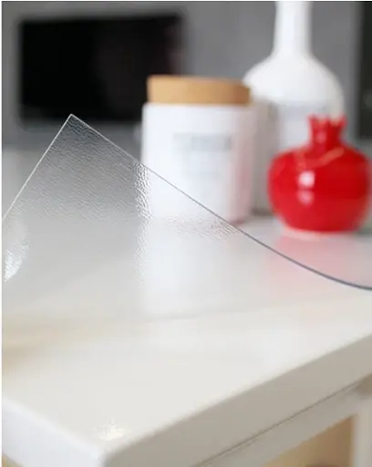 Силіконова скатертину М'яке скло Soft Glass Покриття для меблів 1.0х1.4м (товщина 0.4 мм) Прозора - фото 9