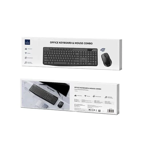 Бездротова клавіатура+миша WIWU KM-01 Office Black - фото 5