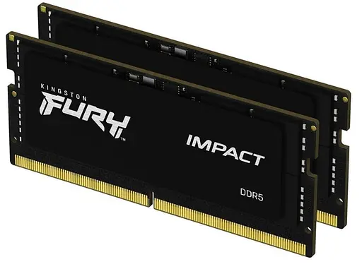 Модуль памяти SO-DIMM 2x16 ГБ/4800 DDR5 Kingston Fury Impact (KF548S38IBK2-32) - фото 3