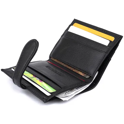 Женский кожаный кошелек-визитница ST Leather 10х8.3х1.5 см acs0015292 - фото 3