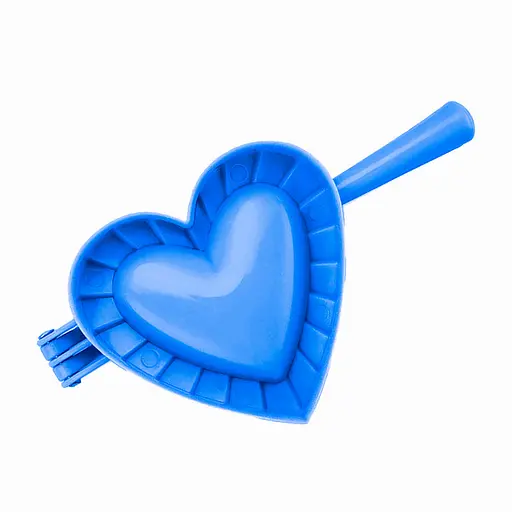 Форма ліплення для пельменів, вареників та равіолі у вигляді серця, Kitchen Master Синій 85823 - фото 1