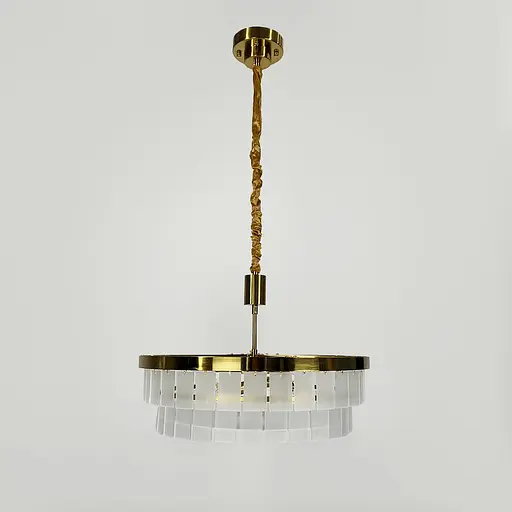 Подвесная люстра с акриловыми матовыми пластинами в 2-х размерах Ст. MJ 221 AB | Line F - фото 5