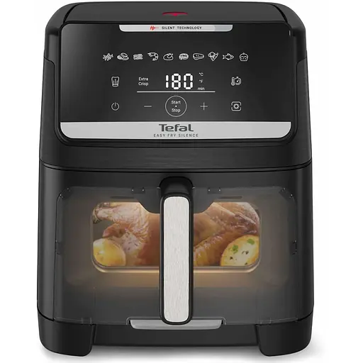 Мультипечь Tefal Tefal Easy Fry Silence XXL 1800Вт 7 10 программ с окошком пластик черный