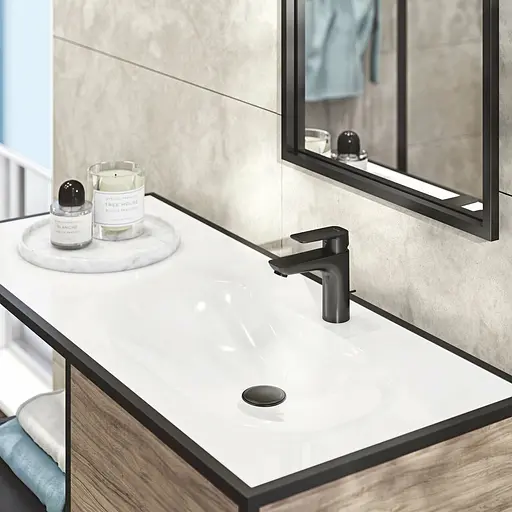 Смеситель для умывальника Kludi Pure&Style 100 DN 15 черный мат 402903975 - фото 2