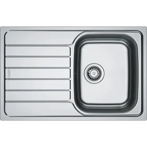 Кухонна мийка Franke Franke Spark, нерж.сталь, прямокутник, з крилом, 780х500х340мм, чаша - 1, врізна, SKL 611-78, нерж декор