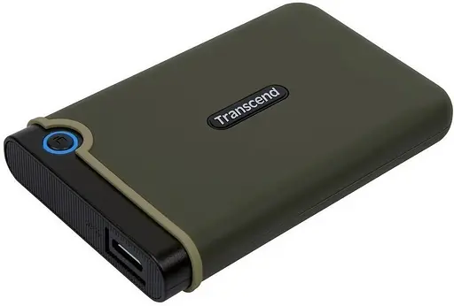 Накопитель Transcend внешний HDD 2.5` USB 2.0TB StoreJet 25M3 Military Green Slim (TS2TSJ25M3G) - фото 3