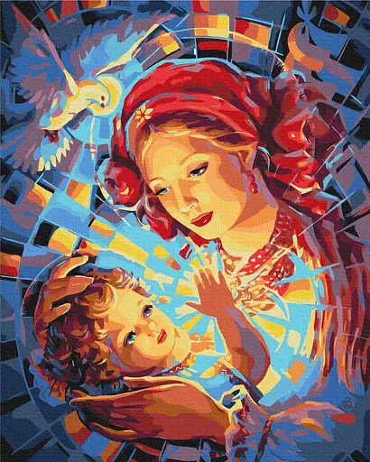 Картина за номерами на підрамнику Brushme Ніжність Oleg Loburak