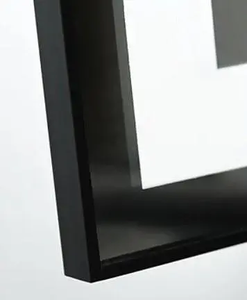 Дзеркало Dusel DE-M0061S1 Black 65x80 см з годинником, Чорний - фото 4