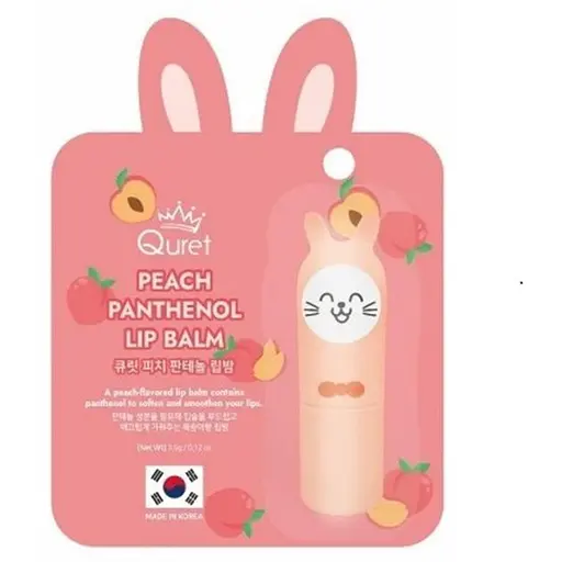 Бальзам для губ Quret Panthenol персик 3.5 г - фото 1