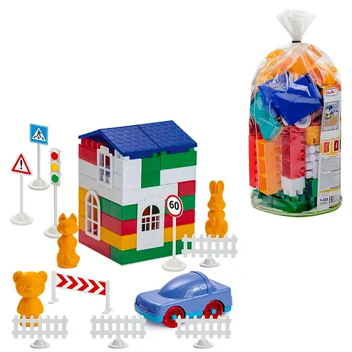 Конструктор Colorplast Лидер №2 80 деталей 1-220  - фото 3